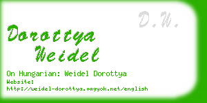 dorottya weidel business card